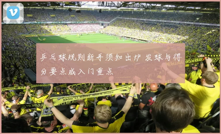 乒乓球规则新手须知出炉 发球与得分要点成入门重点